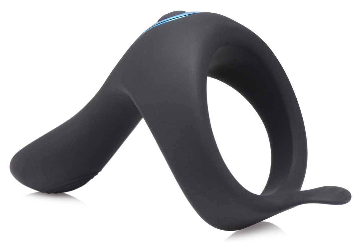 Power Taint 7X Silicone Cock and Ball Ring with Remote - Image 4
