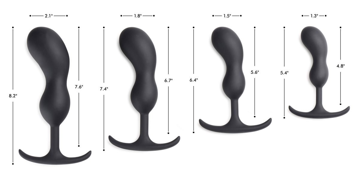 Premium Silicone Weighted Prostate Plug - Medium - Image 4