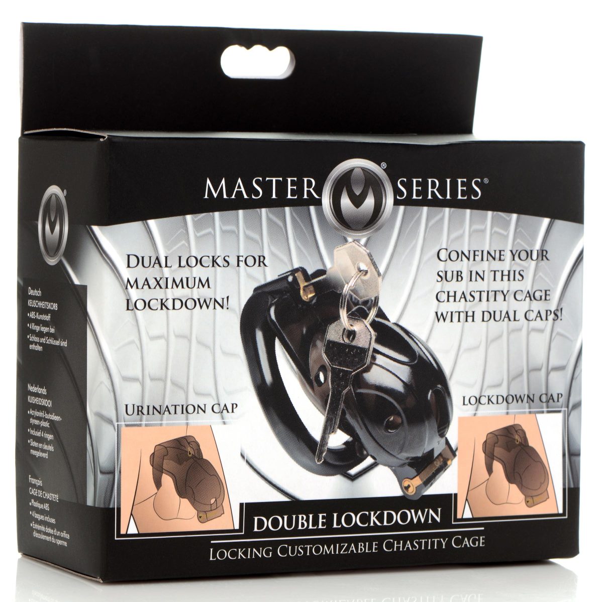 Lockdown Customizable Chastity Cage - Black - Image 9