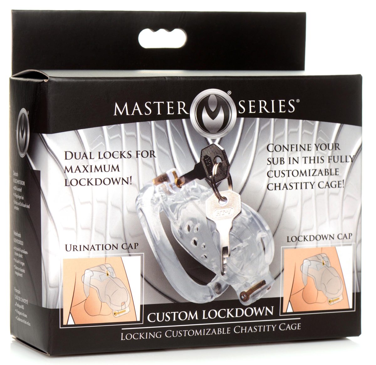 Lockdown Customizable Chastity Cage - Clear - Image 7