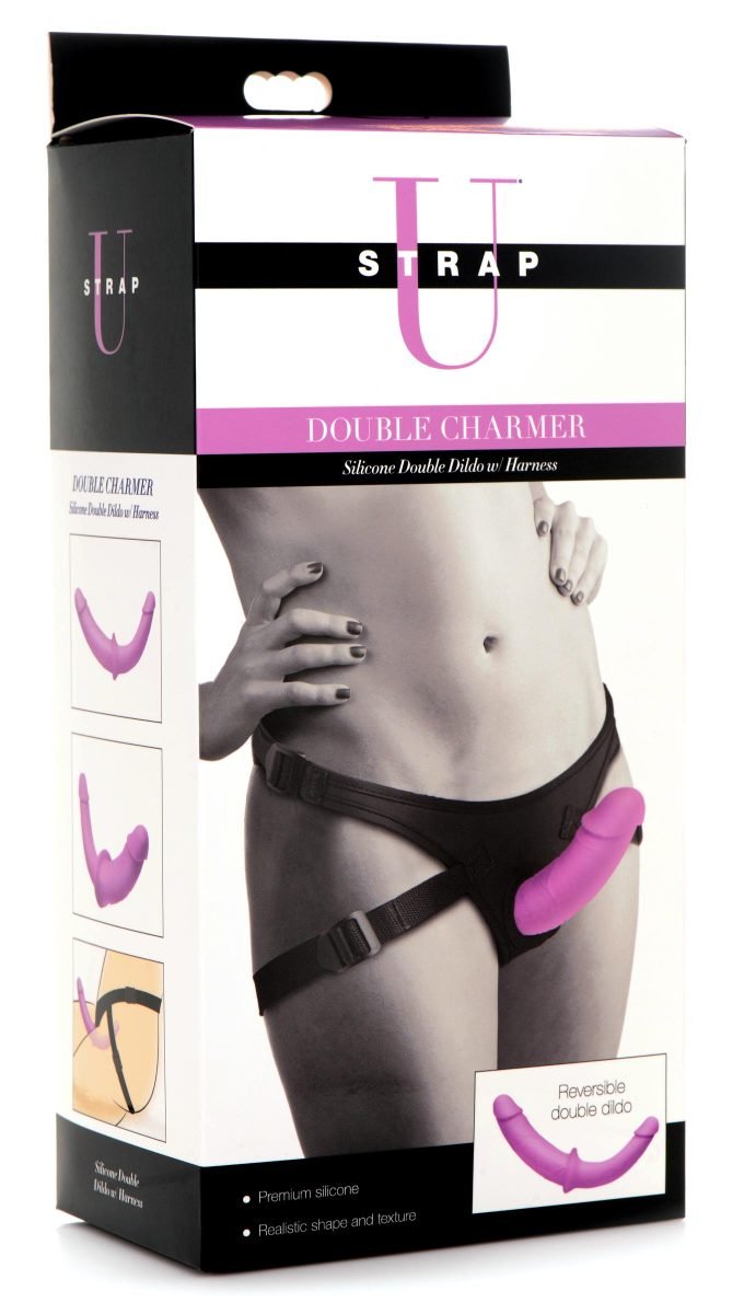 Silicone Double Dildo with Harness - Image 8