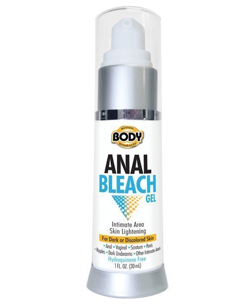 Body Action Anal Bleach Gel 1 Oz Bottle Counter Display 6Pcs