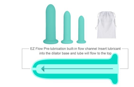 Cloud 9 Health & Wellness Silicone Dilator Kit (For Vaginal Or Anal Use)