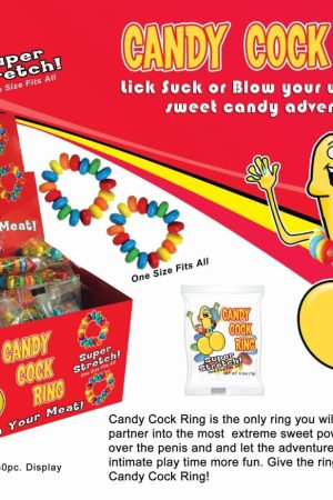 Candy Cock Ring 30 Pc Display