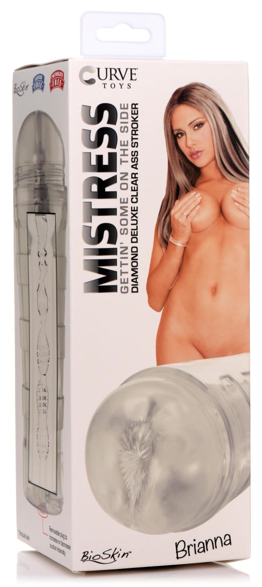 Mistress Brianna Diamond Deluxe Ass Stroker - Clear - Image 7
