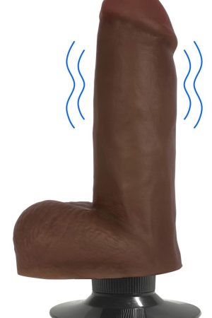 Jock Dark Vibrating Dildo with Balls - 6 Inch
