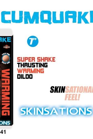 SKINSATIONS CUM QUAKE WARMING DILDO W/CLIT STIMULATOR