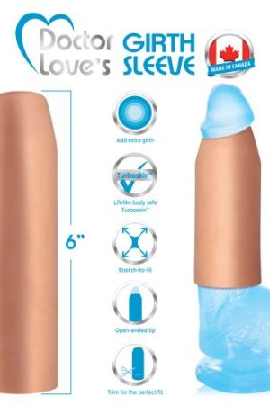 GIRTH SLEEVE 2IN EXTRA GIRTH LIGHT FLESH 7IN TRIM-TO-FIT