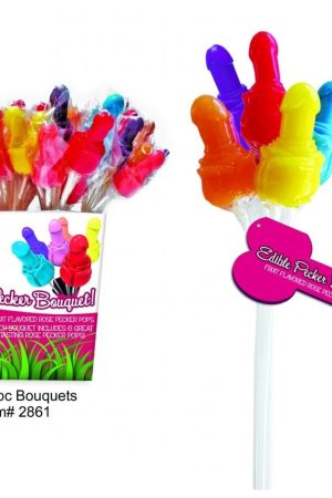 Pecker Candy Bouquet 72 Pcs Pail Display