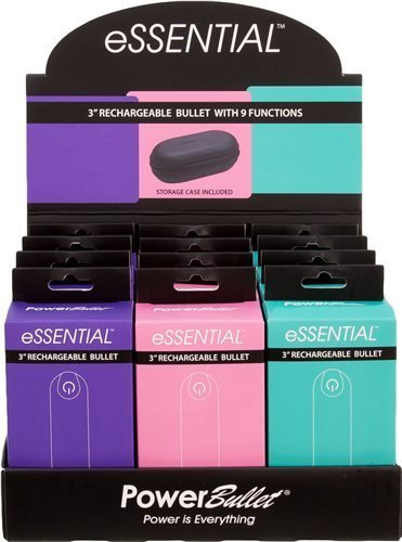 Power Bullet Essential 3.5In Rechargeable Bullet 12Pc Display - Image 3