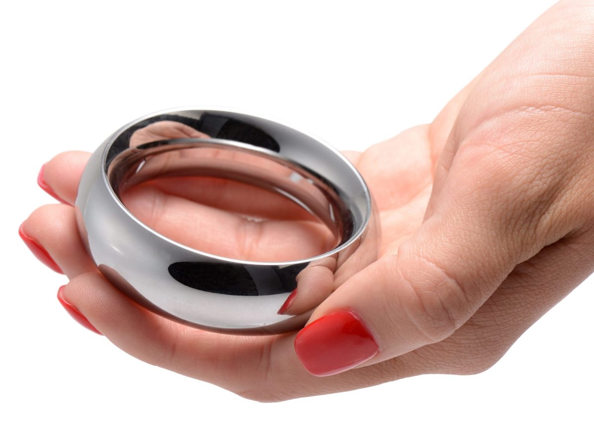 Stainless Steel Cock Ring - 1.5 Inches - Image 2