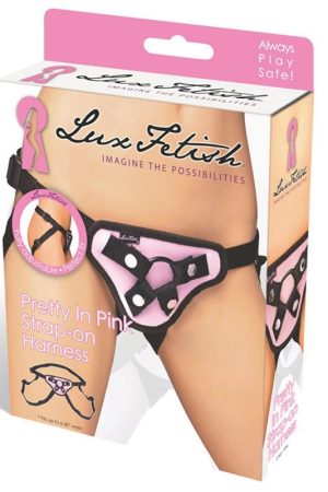 LUX FETISH PRETTY IN PINK STRAP-ON HARNESS