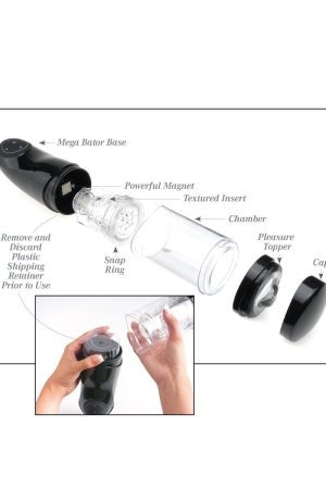 PDX EXTREME MEGA BATOR ASS BLACK/CLEAR