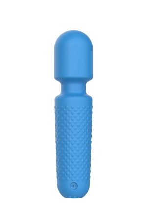 Emojibator Tiny Wand Vibrator - Blue