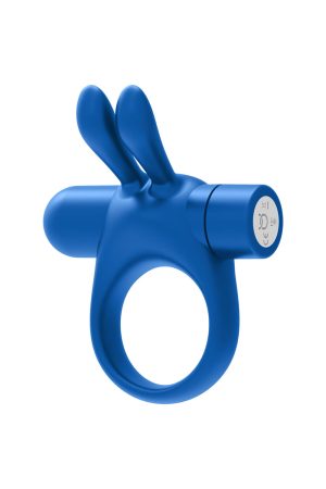 FORTO Vibrating Bunny C-Ring - Blue