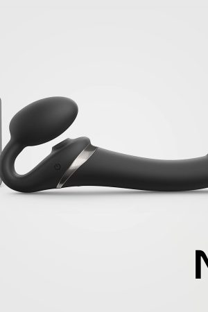 Strap-On-Me Multi-Orgasm Medium Bendable Strap-On - Black