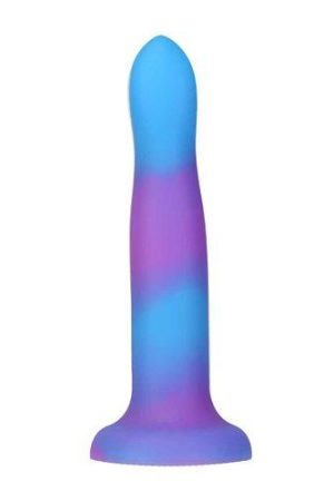 Rave Addiction 8in Glow In The Dark Dildo Blue/purple