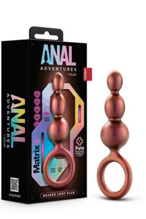 Anal Adventures Matrix Beaded Loop Plug Copper