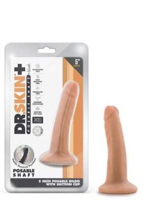 Dr. Skin Plus 5in Poseable Dildo Vanilla