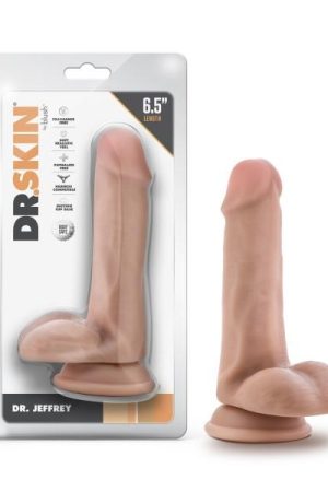 Dr. Skin Dr. Jeffrey 6.5in Dildo W/ Balls Beige