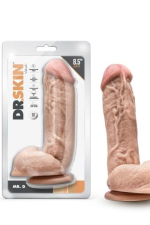 Dr. Skin Dr. D 8.5 In Dildo W/ Balls Beige