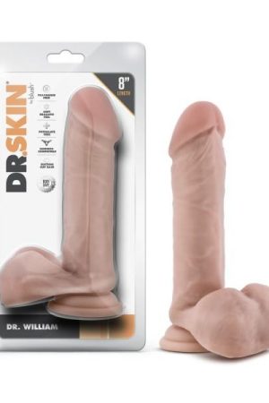 Dr. Skin Dr. William 8in Dildo W/ Balls Beige
