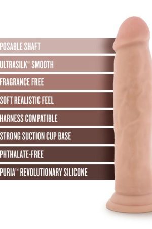 Dr Skin Silicone Dr Henry 9in Dildo Vanilla