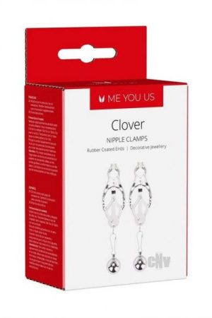 Me You Us Clover Nipple Clamps Silver