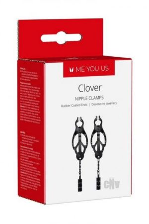 Me You Us Clover Nipple Clamps Black
