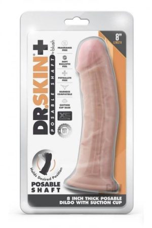 Dr Skin Plus Thick Pose Dildo 8 Vanilla
