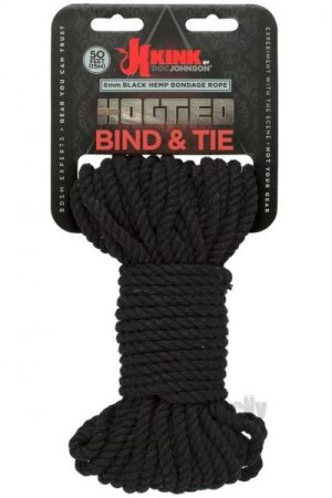 Kink Hogtied Bind And Tie 6mm 50` Black