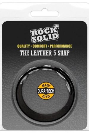 Rock Solid The Leather 5 Snap Black