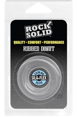 Rock Solid Ribbed Donut Clear