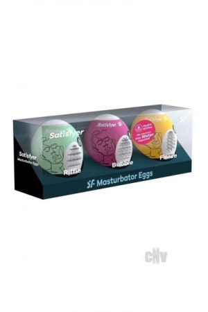 Satisfyer Masturbator Egg 3pk Riff/bubb