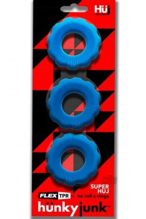 Super Huj 3pk Cockrings Teal Ice