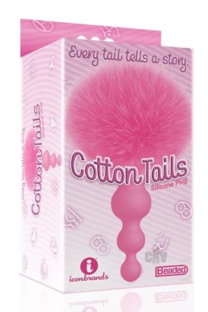 The 9 Cottontails Bunny Plug Beaded Pnk