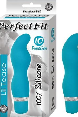Perfect Fit Lil Tease Turquoise Blue Vibrator