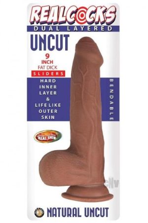 Realcocks Dual Layer Uncut Fat 9 Brn