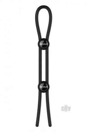 Forge Double Lasso Cock Ring Black