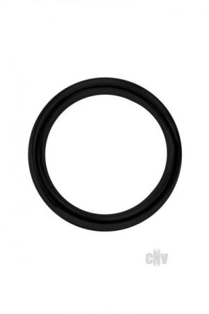 Stainless Steel Round Cock Ring 45mm Blk