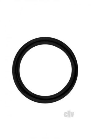 Stainless Steel Round Cock Ring 50mm Blk