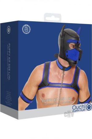 Ouch Neoprene Puppy Kit L/xl Blue