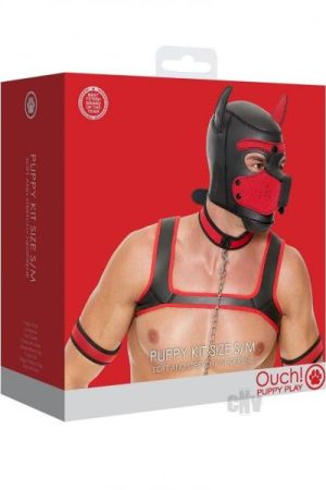Ouch Neoprene Puppy Kit S/m Red
