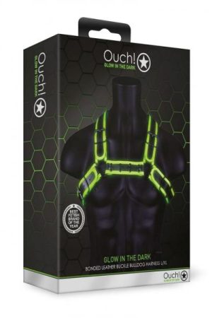 Ouch Buckle Bulldog Harness L/xl Gitd