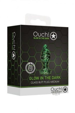 Ouch Glass Butt Plug Gitd Md
