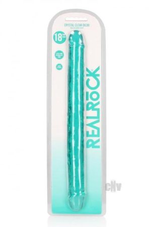 Realrock Crystal Clear Dbl Dong 18 Tur
