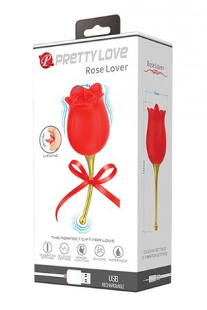 Pretty Love Licking Rose Lover Dual Ended - Rose