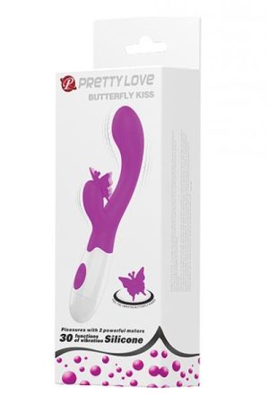 Pretty Love Butterfly Kiss Rabbit - Fuchsia