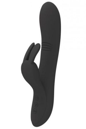 Pretty Love Dylan Bunny Ears Come Hither Rabbit Vibrator Black