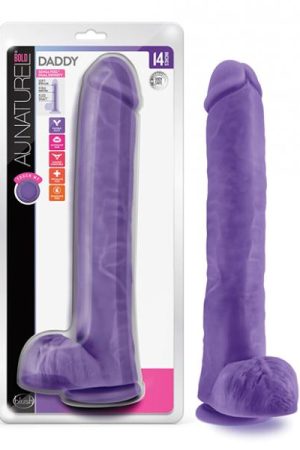 Blush Au Naturel Bold Daddy 14" Dildo - Purple